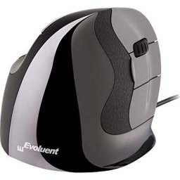 Ratón Evoluent VerticalMouse D Medium cable USB 2600 DPI negro gris ergonómico