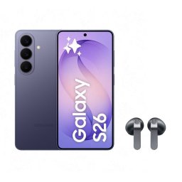 Samsung Galaxy S26 5G 12GB 256GB 6.3" Violeta Cobalto + Galaxy Buds4 Negros