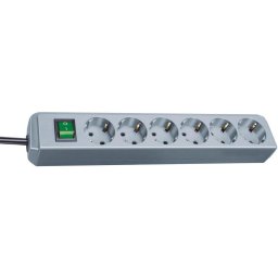 Regleta Brennenstuhl Eco 6 Tomas con Interruptor y Cable 1,5 m Gris