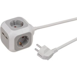 Regleta Brennenstuhl 1150100 4 Tomas Tipo F 2 USB-A Protección Infantil