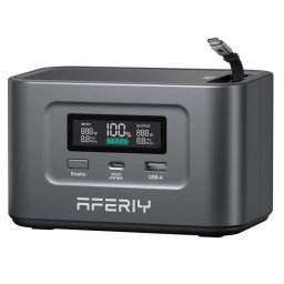 Estación de energía AFERIY Nano100 99,2Wh 3 puertos USB Batería Li-ion Pantalla LCD Cargador solar