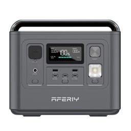 Estación de energía Aferiy AF-P010 512Wh 3 puertos AC y 4 puertos USB Batería Li-ion Pantalla LCD Cargador solar MPPT