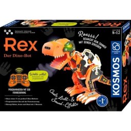 Caja de Experimentos KOSMOS Rex El Dino Bot Robot Programable con Sonido e Iluminación
