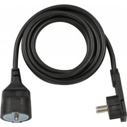 Cable alargador Brennenstuhl 3 m con protección infantil y enchufe plano