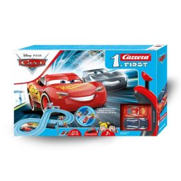 Coche Carrera Pixar Cars Power Duel 1:50 Multicolor con 2 Vehículos