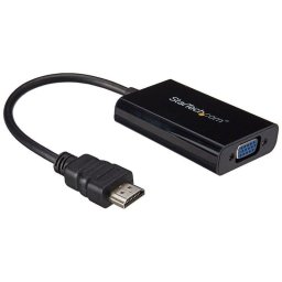 Adaptador de cable de vídeo Startech HDMI a VGA con audio y soporte Full HD