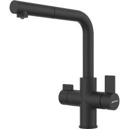 SMEG Grifo de cocina MAFD1MN. Negro Sobre encimera