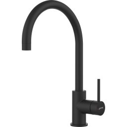 SMEG Grifo de cocina MJMN. Negro Sobre encimera