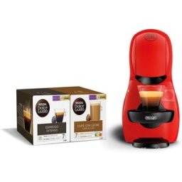 De'Longhi Cafetera de cápsulas manual De´Longhi Piccolo XS EDG210.R+BDL para capsulas Nescafé Dolce Gusto. Rojo