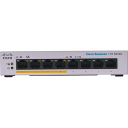 CISCO CBS1108PPD - Conmutador, 8 puertos, Gigabit Ethernet, PoE