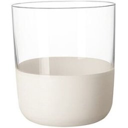 Villeroy & Boch Juego de 4 vasos de whisky MANUFACTURE ROCK BLANC GLAS blanco