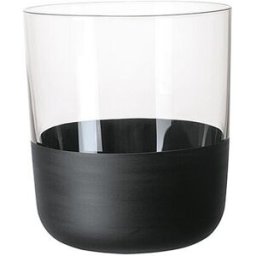 Villeroy & Boch Juego de 4 vasos de whisky MANUFACTURE ROCK 250ml negro