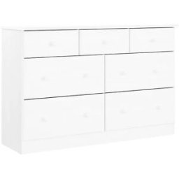 vidaxl Cómoda cajonera ALTA madera maciza pino blanco 112x35x73 cm