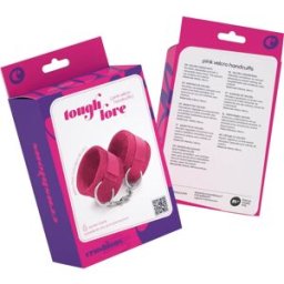 Crushious Tough Love Esposas Velcro Cadena 40 cm Extra Rosa 1 ud