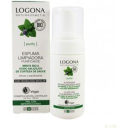 LOGONA Espuma Limpiadora de Menta 100 ml