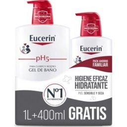 Eucerin ® Family Pack gel de Baño 1 L + 400 ml