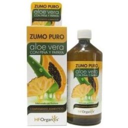 hforganics Zumo Puro Aloe Vera con Piña Papaya 1000 ml