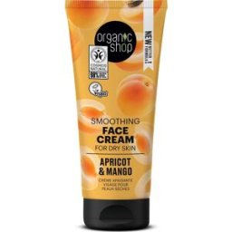 Organic Shop Crema Facial Ligera Diaria para Piel Seca Albaricoque Orgánico 50 ml