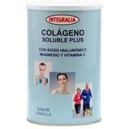 INTEGRALIA Colágeno Soluble Plus hialurónico magnesio sabor vainilla 300 g