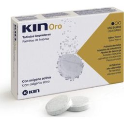 Kin Oros comp Limpiadoras Prótesis Dentales 30 uds
