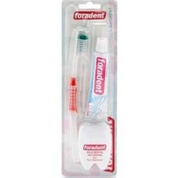 Foradent Travel Plus 3 en 1 cepillo + seda dental + crema dental 5 ml