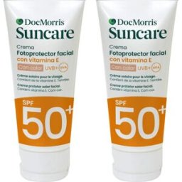DocMorris Pack Suncare Fotoprotector Crema Facial Spf50+ con Color 2 X50 ml
