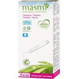 MASMI Tampón Mini-light con Aplicador Bio 18 uds