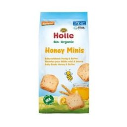 Holle Honey Minis Organic Baby Rusk Honey and Butter +12 M 100 g