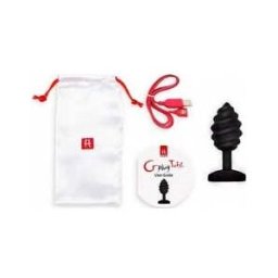 Vibe Plug Twist con Vibracion Negro 1 ud