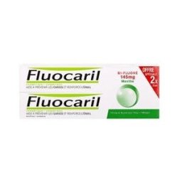 Fluocaril Bi Fluore 145 Mg Juego de 2 Tubos de 75 ml Obtenido Menta