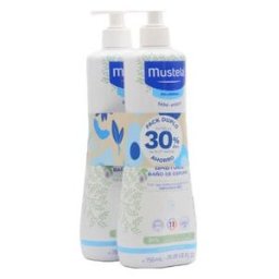Mustela BabyGel Baño de Espuma 2x750 ml