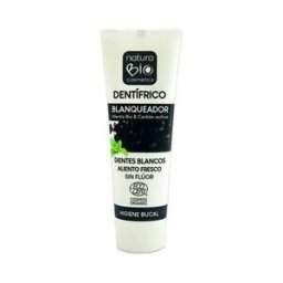 NaturaBIO Cosmetics dentifrico Blanqueador Menta Bio y Carbon Activo 75 ml