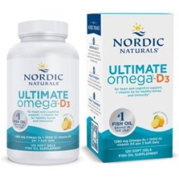 Nordic Naturals Ultimate Omega-D3 Vitamina Sabor Limón 120 caps