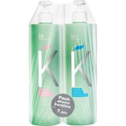 INTERAPOTHEK Pack Keratina Champú + Crema Capilar 2x500 ml
