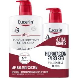 Eucerin Pack Ph5 Loción Ultraligera 1000 ml + 400 ml