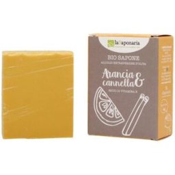 Saponaria La Jabón En Pastilla Naranja y Canela 100 g