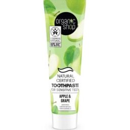 Organic Shop Toothpaste Sensitive Teeth Apple Grape 100 g