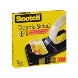 Cinta adhesiva scotch dos caras 33 m x 19 mm