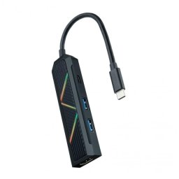 Hub USB-C 4 en 1 Nanocable USB-A 3.2 USB-C PD HDMI 2.0