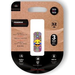 Memoria USB Tech One Tech TEC4403-32 32 GB USB 2.0 multicolor con llavero