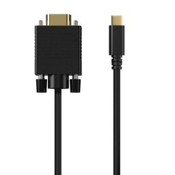 Adaptador de vídeo Aisens A109-0692 USB-C a VGA 0,8 m negro