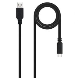 Cable USB 2.0 Nanocable 10.01.2101-L150 1.5m Negro 3A 480Mbps