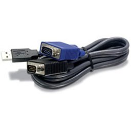 Cable KVM Trendnet TK-CU15 USB VGA 4,5 m Negro Macho/Macho