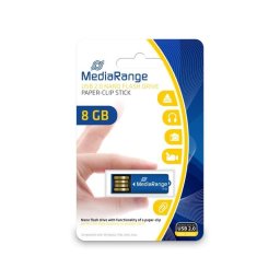 Memoria USB MediaRange MR975 8 GB USB 2.0 azul sin tapa