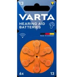 Pilas VARTA 13 para Audífonos Zinc-Aire 1,45 V 6 unidades