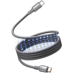 Cable Magnético USB-C 5A 240W Vention TSAJF 1m Titanio