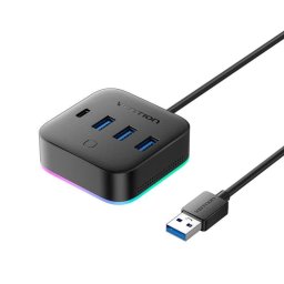 Hub Vention 5 puertos USB 3.0 5 Gbps modelo CHZBC con USB-C PD