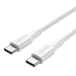 Cable USB Tipo-C a Tipo-C Vention TAXWD 3A 0,5m Blanco