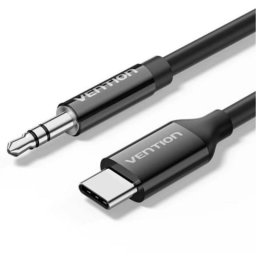 Cable Conversor Audio Vention BIF USB-C a Jack 3,5 mm 1,5 m Gris