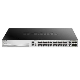 D-Link DGS-3130-30TS Switch Gestionable 24 Puertos Gigabit + 2 Puertos 10GBASE-T + 4 Puertos 10G SFP+